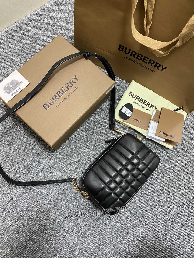 Burberry專門店新款絎縫款Lola蘿納相機包 巴寶莉羔羊皮小斜挎女包 yxb1089